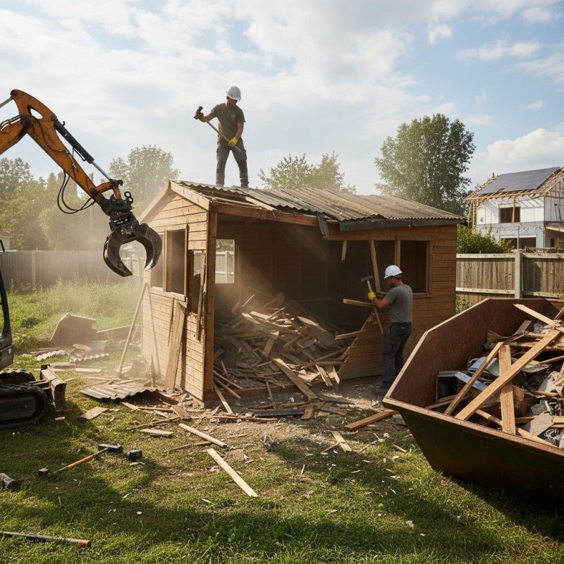 Local Shed Demo pros at work